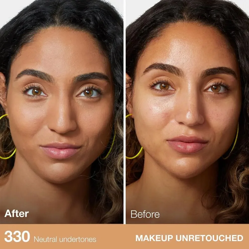 NEW Maybelline Fit Me Matte Poreless Foundation 330 Toffee Caramel Oil Free 12HR
